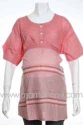 baju hamil jumbo polkadot peach  BHJ 49  large
